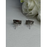 925 Sterling Silver Multicolor Spinel Earrings Length 0.46 Inch