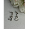 Beautiful 925 Sterling Silver Earrings Length 1.15 Inch