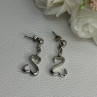 Beautiful 925 Sterling Silver Earrings Length 1.15 Inch
