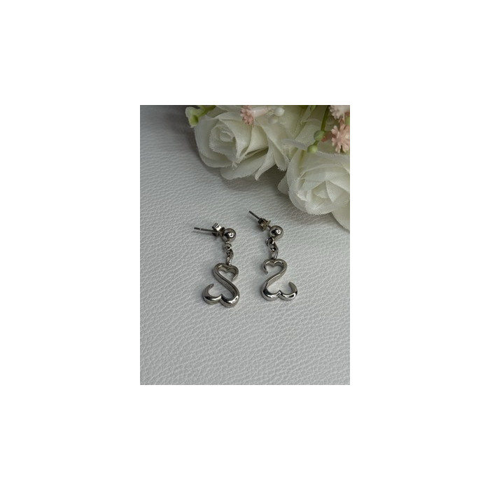 Beautiful 925 Sterling Silver Earrings Length 1.15 Inch