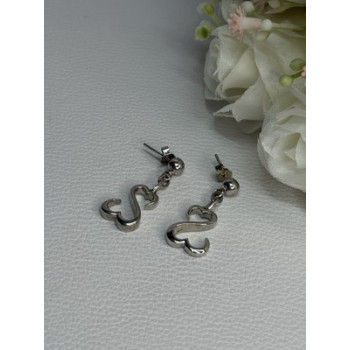 Beautiful 925 Sterling Silver Earrings Length 1.15 Inch