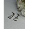 Beautiful 925 Sterling Silver Earrings Length 1.15 Inch