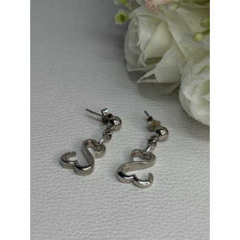 Beautiful 925 Sterling Silver Earrings Length 1.15 Inch