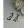 Beautiful 925 Sterling Silver Earrings Length 1.15 Inch