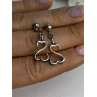 Beautiful 925 Sterling Silver Earrings Length 1.15 Inch