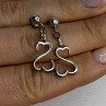 Beautiful 925 Sterling Silver Earrings Length 1.15 Inch