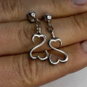 Beautiful 925 Sterling Silver Earrings Length 1.15 Inch