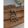 Beautiful 925 Sterling Silver Earrings Length 1.15 Inch