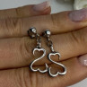 Beautiful 925 Sterling Silver Earrings Length 1.15 Inch