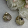 925 Sterling Silver Sodalite Earrings Length 0.95 Inch