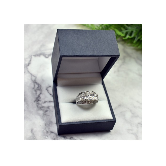 925 Sterling Silver Whyte Beryl (goshenite) Ring Size 5.5