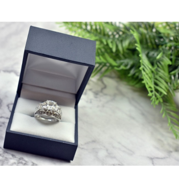 925 Sterling Silver Whyte Beryl (goshenite) Ring Size 5.5