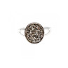 925 STERLING SILVER DRUZY PYRITE RING SIZE 10.5