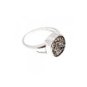 925 STERLING SILVER DRUZY PYRITE RING SIZE 10.5