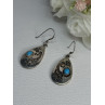Navajo Turquoise Native American 925 Sterling Silver Earrings