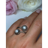 VINTAGE 925 STERLING SILVER PEARL RING  SIZE 5