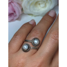 VINTAGE 925 STERLING SILVER PEARL RING  SIZE 5