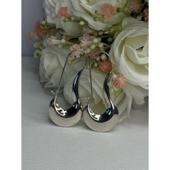 Elegant 925 Sterling Silver Earrings Length 1.90 Inch