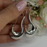 Elegant 925 Sterling Silver Earrings Length 1.90 Inch