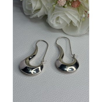 Elegant 925 Sterling Silver Earrings Length 1.90 Inch