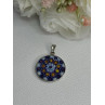 Amv Italian Venice Murano Millefiori 925 Sterling Silver Pendant