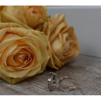 925 Sterling Silver CZ Classic Earrings Thailand