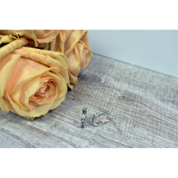 925 Sterling Silver CZ Classic Earrings Thailand