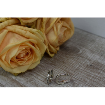 925 Sterling Silver CZ Classic Earrings Thailand