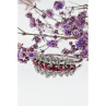 925 Sterling Silver Pink Spinel & CZ Ring Size 9.25
