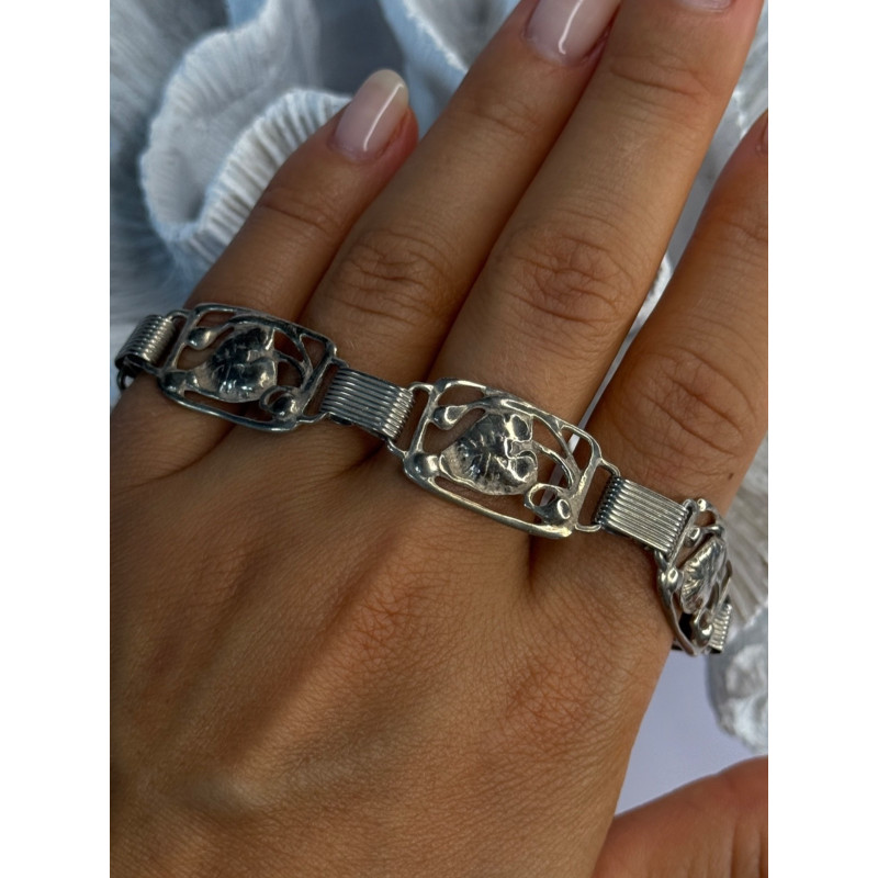 Vintage Dane Craft 925 Sterling Silver Bracelet Size 7.5