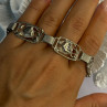 Vintage Dane Craft 925 Sterling Silver Bracelet Size 7.5