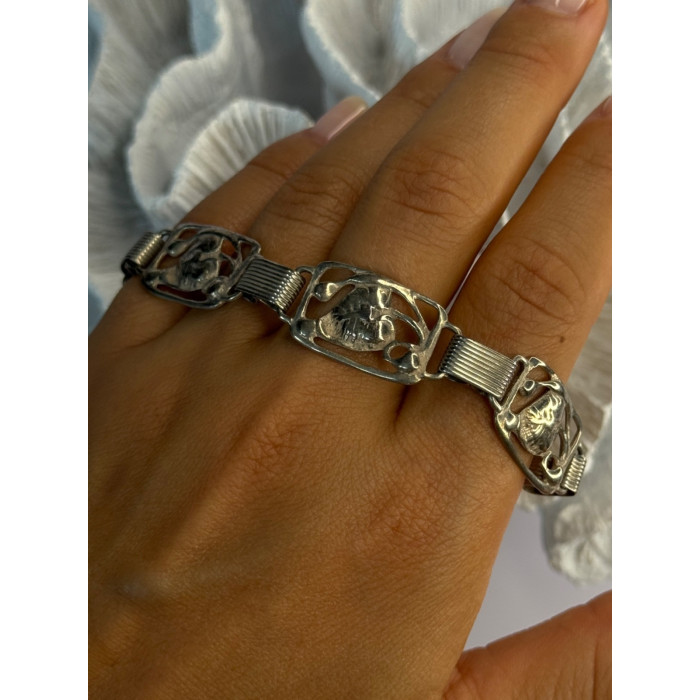 Vintage Dane Craft 925 Sterling Silver Bracelet Size 7.5