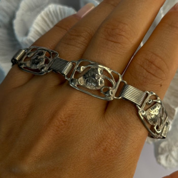 Vintage Dane Craft 925 Sterling Silver Bracelet Size 7.5