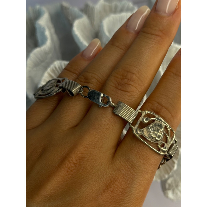 Vintage Dane Craft 925 Sterling Silver Bracelet Size 7.5