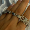 Vintage Dane Craft 925 Sterling Silver Bracelet Size 7.5