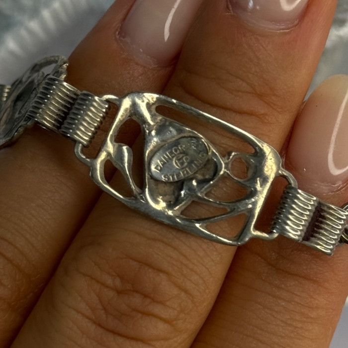Vintage Dane Craft 925 Sterling Silver Bracelet Size 7.5