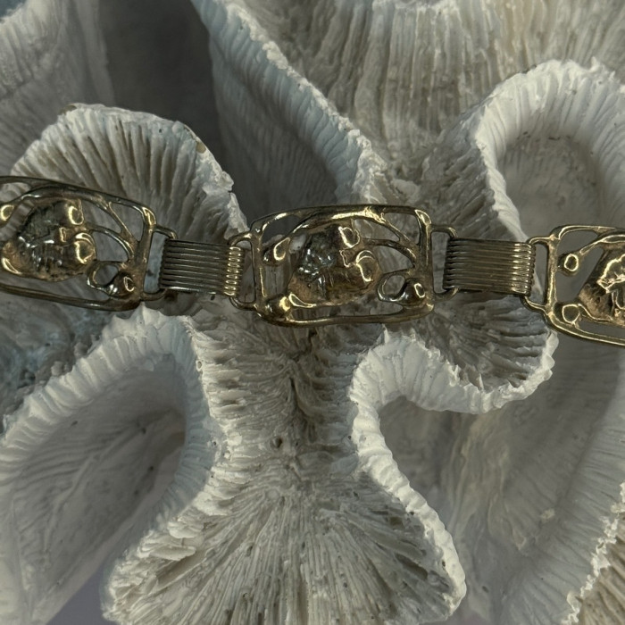 Vintage Dane Craft 925 Sterling Silver Bracelet Size 7.5
