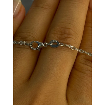 925 Sterling Silver Pearl Necklace Length 18 inch