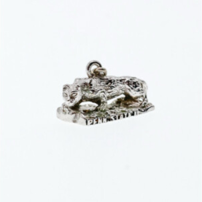 925 Sterling Silver Wolf Pendant