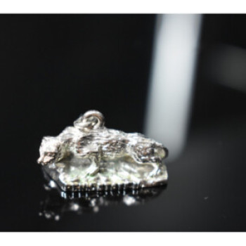 925 Sterling Silver Wolf Pendant