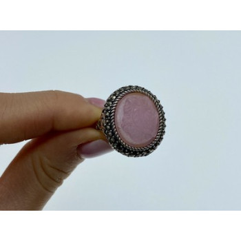 925 Sterling Silver Agate & Marcasites 