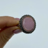 925 Sterling Silver Agate & Marcasites 