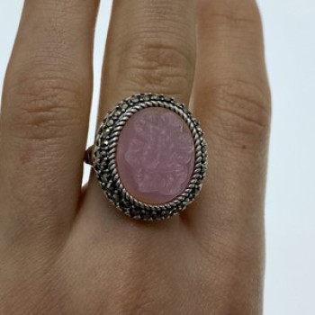 925 Sterling Silver Agate & Marcasites 