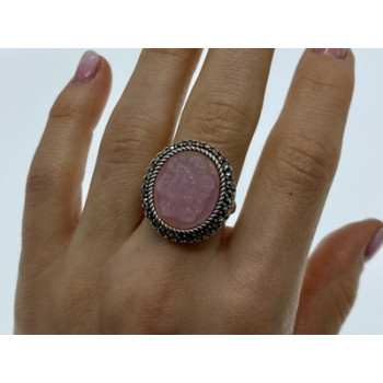 925 Sterling Silver Agate & Marcasites 