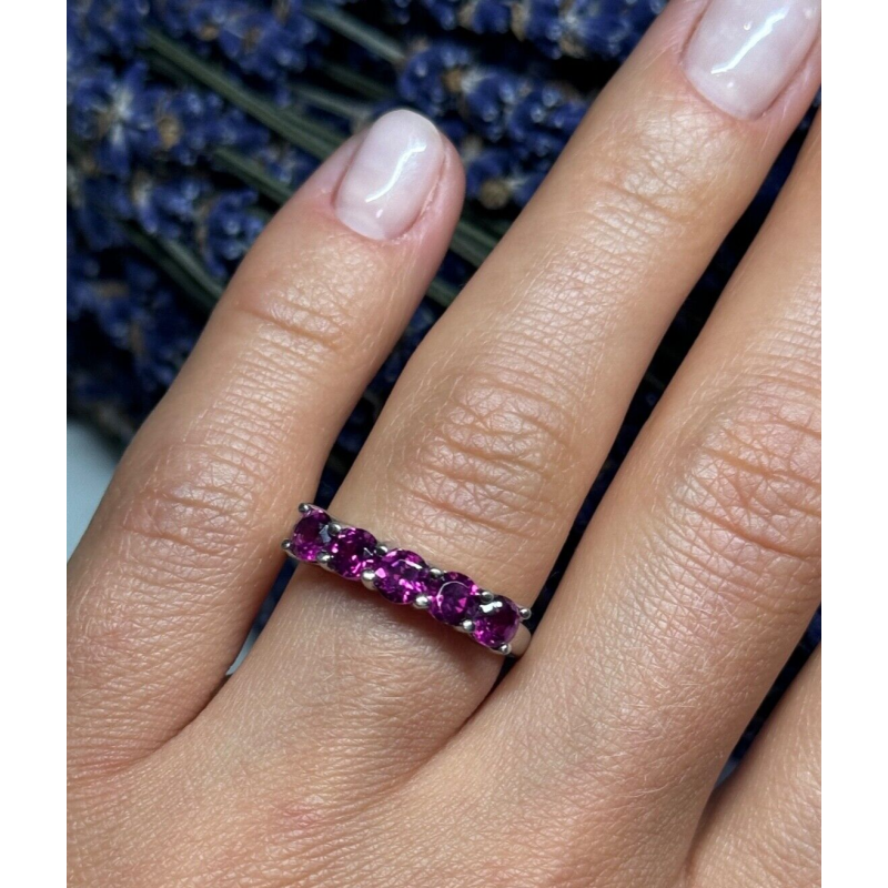 925 Sterling Silver Spinel Ring Size 7