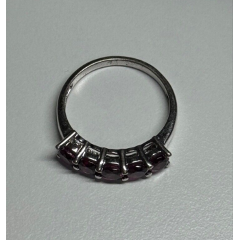 925 Sterling Silver Spinel Ring Size 7