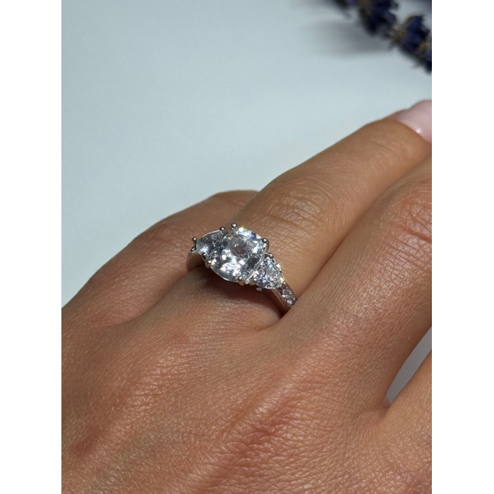 925 Sterling Silver CZ Ring Size 5.5