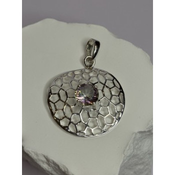 925 Sterling Silver Alexandrite Pendant Length 1.8 Inch