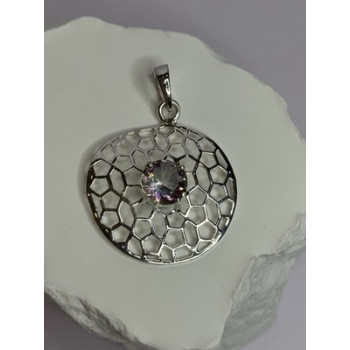 925 Sterling Silver Alexandrite Pendant Length 1.8 Inch