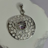 925 Sterling Silver Alexandrite Pendant Length 1.8 Inch